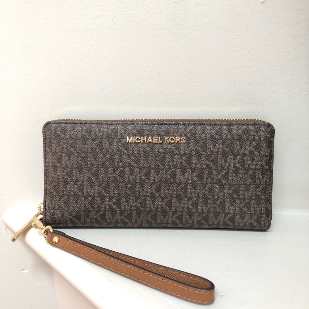 Michael Kors Signature Brown Wristlet -NWT